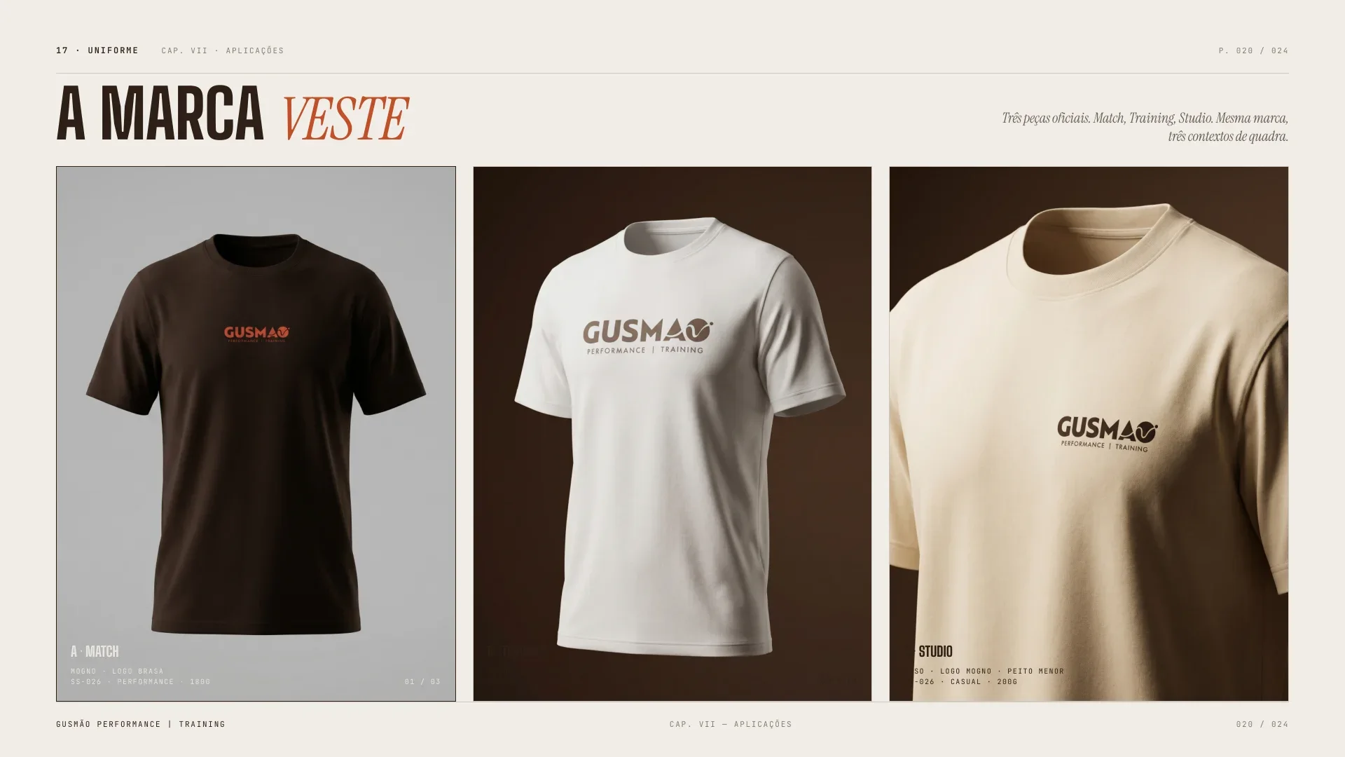 Mockups de ropa con la marca sobre la tela.